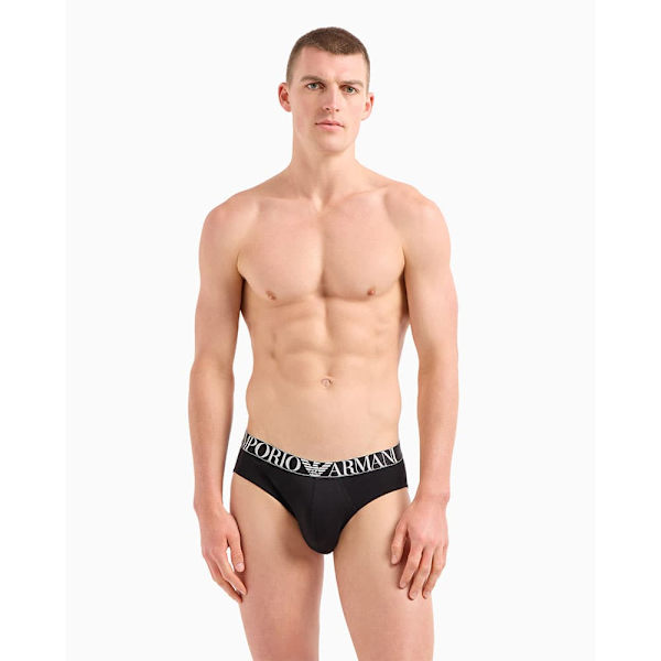Emporio Armani 111734-4f726 Boxers 3 Enheder Sort 2XL Mand