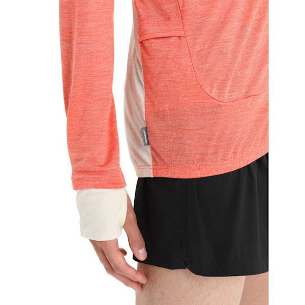 Icebreaker Zone Knit Zip Sweatshirt Orange L Mand