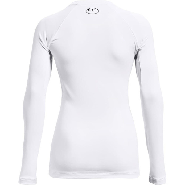 Under Armour Cg Authentics Crew T-shirt Med Lång ärm Vit XL Kvinna