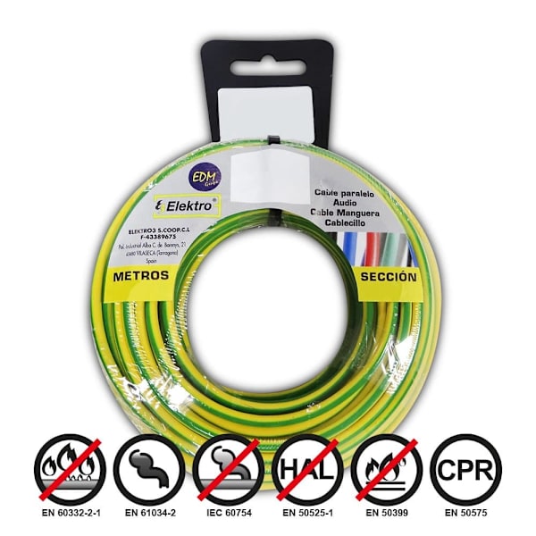 Edm Flexibel Kabelrulle 1.5 Mm 50 M Silver