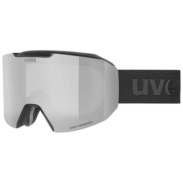 Uvex Evidnt Attract S Skibriller Sort Mirror Silver Variomatic Clear/CAT1-3+Contrastview Yellow Clear/CAT1