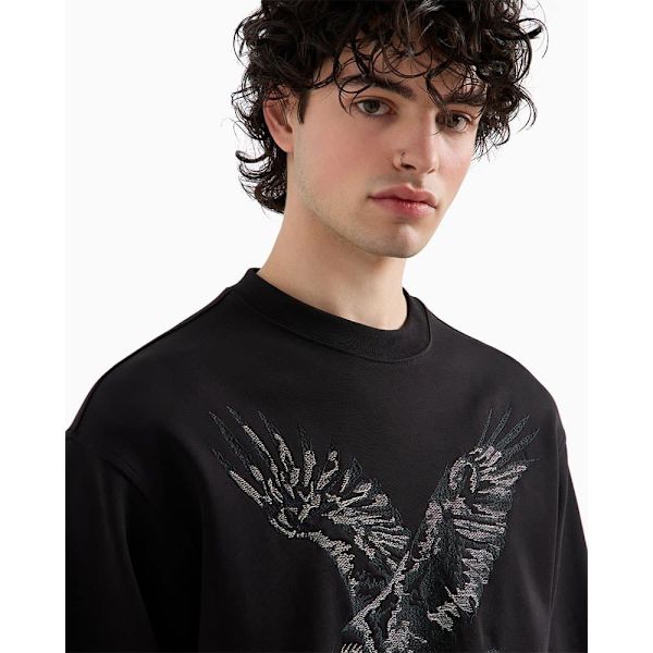 Armani Exchange 6dzmae-zjkbz Tröja Svart S Man