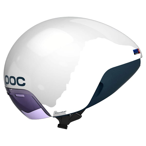 Poc Cerebel Raceday Hjelm Hvid M