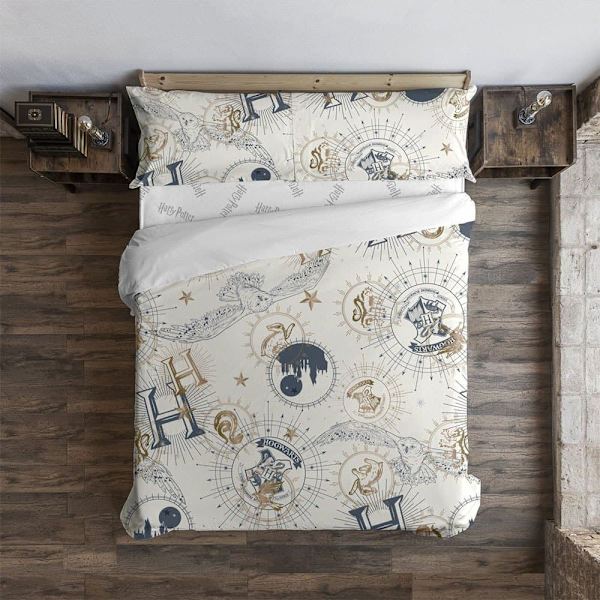 Play Fabrics Dynetæppe Med Knapper Harry Potter Til Seng 135/ 140x240 Cm