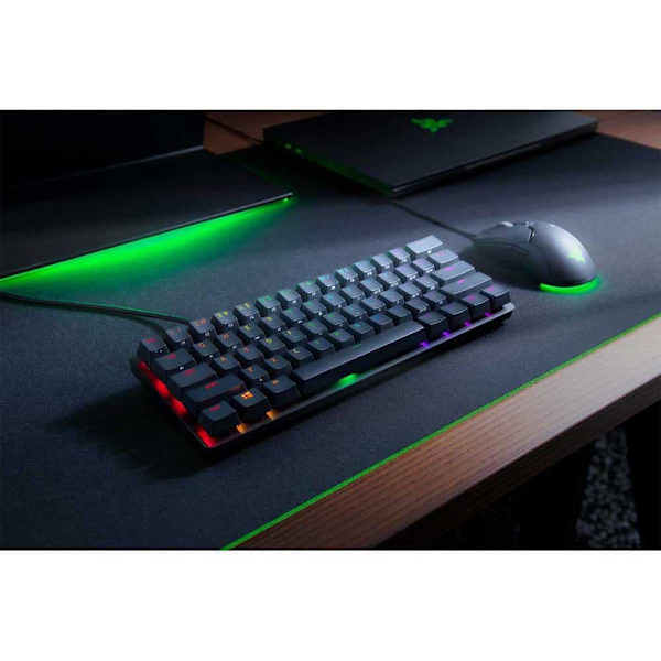 Razer Pelinäppäimistö Huntsman Mini Purple Switch Musta Spanish QWERTY