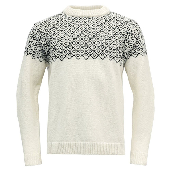 Devold Of Norway Bjørnøya Wool Trøje Hvid 2XL Mand