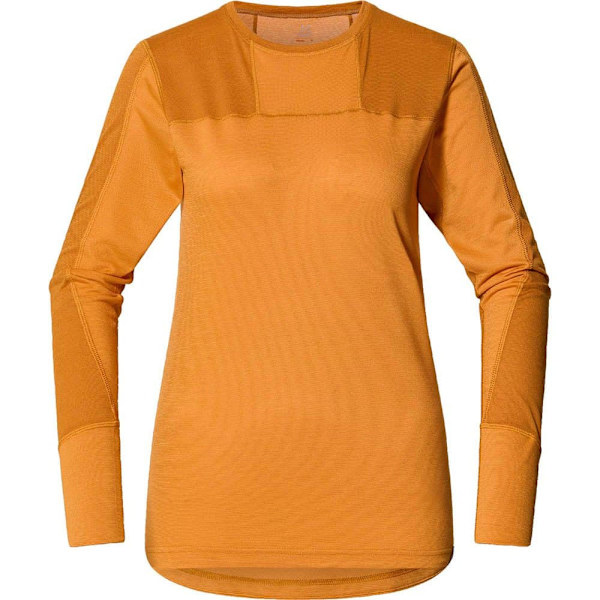 Haglofs Natural Blend Tech Langærmet Baselayer Orange XS Kvinde