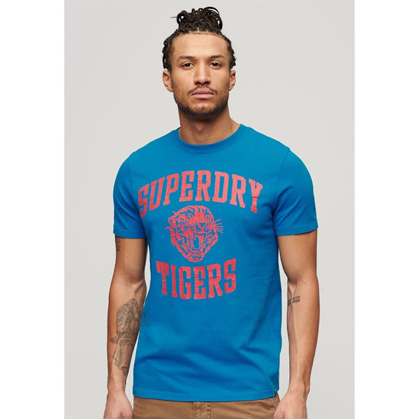Superdry Track & Field Ath Graphic Lyhythihainen T-paita Sininen 2XL Mies