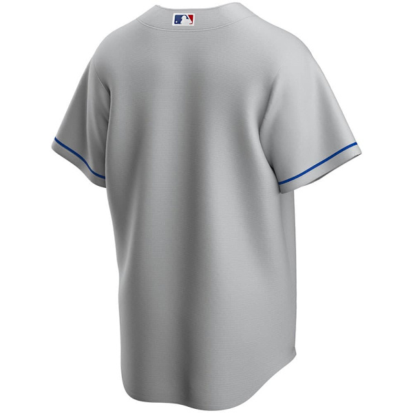 Nike Kortærmet T-shirt Med V-hals La Dodgers Official Replica Road Grå S Mand