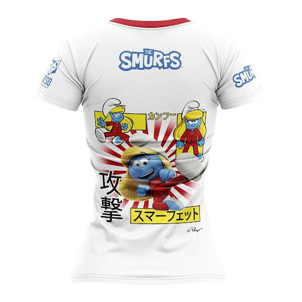 Otso Smurffit Lyhythihainen T-paita Valkoinen XS Nainen