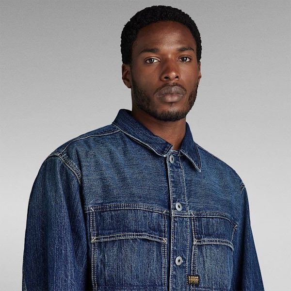 G-star D24332-d577 Denimjakke Blå L Mand