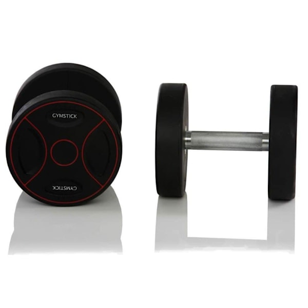 Gymstick Pro Pu Dumbbells 2 X 20kg Sort 20 kg