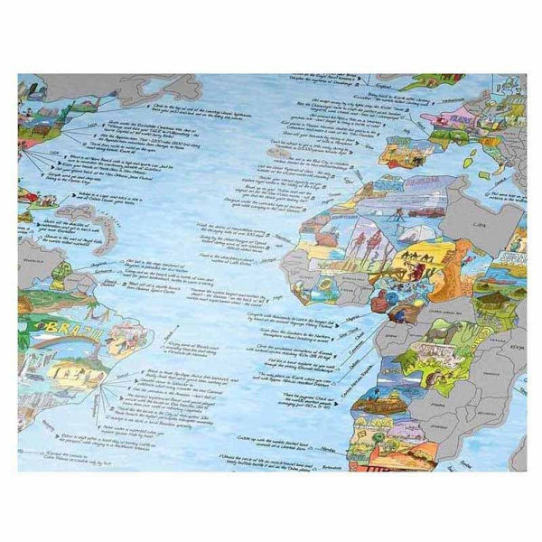 Awesome Maps Raaputa Ja Löydä Monivärinen