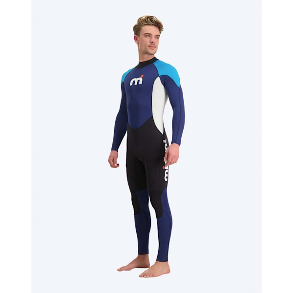 Mistral Langærmet Neoprendragt Med Lynlås Bagpå Breeze 3/2 Mm Blå S
