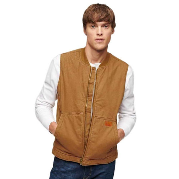 Superdry Surplus Workwear Väst Brun M Man