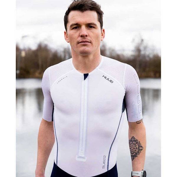 Huub Kortärmad Trisuit Anemoi 2 Sub22 Fl Vit,Blå L Man