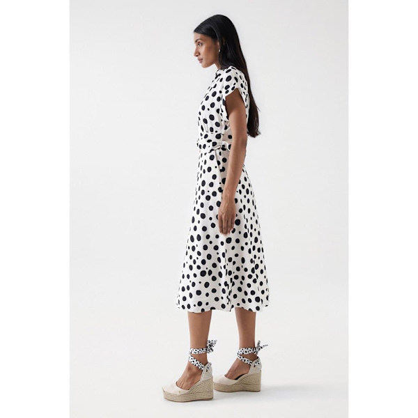 Salsa Jeans Polka Dot Midi Kjole Flerfarvet XS Kvinde