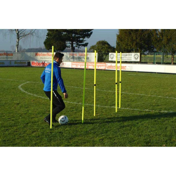 Powershot Justerbar Slalomstang 5 Enheder Gul 91-172 cm