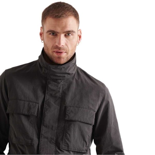 Superdry Jakke Ripstop 4 Pocket Sort L Mand