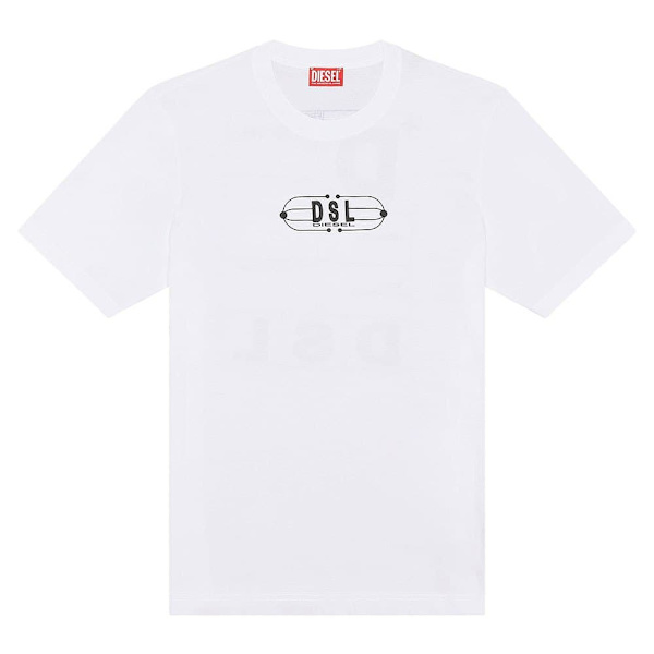 Diesel Kortärmad T-shirt Just K5 Vit XL Man