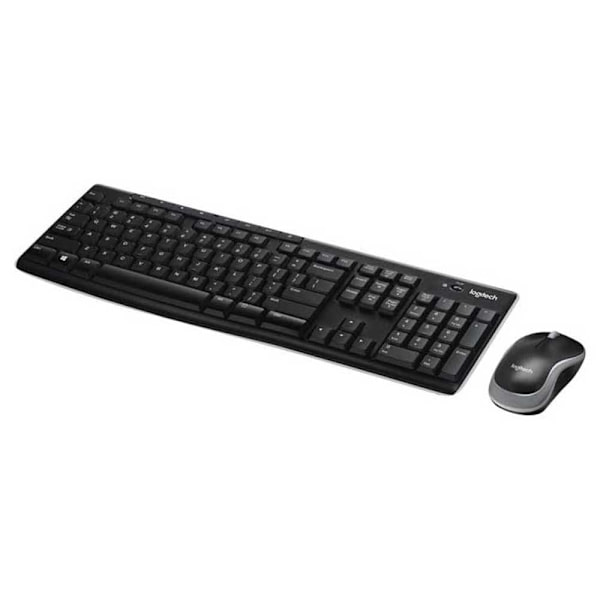 Logitech Trådløs Mus Og Tastatur Combo Mk270 Sort Turkey QWERTY