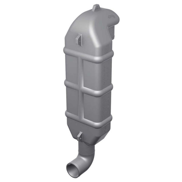 Vetus Pakojärjestelmä Swan Neck äänenvaimennin Lt50 Harmaa 50 mm