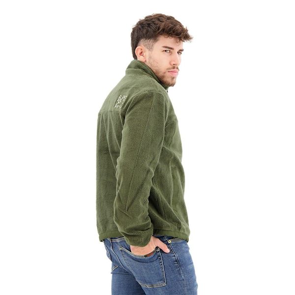 Superdry Tröja Med Full Dragkedja Code Fleece Trekker Grönt M Man