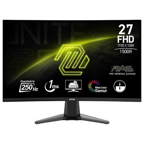 Msi Mag 27c6x 27´´ Full Hd Va Lcd 250hz Gaming-skärm Svart
