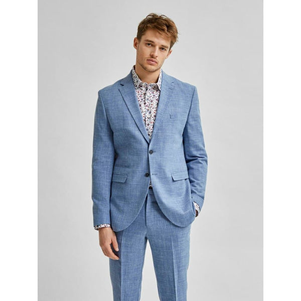 Selected Smal Blazer Oasis Light Blå 102 Man