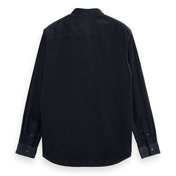 Scotch & Soda Solid Corduroy Pitkähihainen Paita Musta M Mies