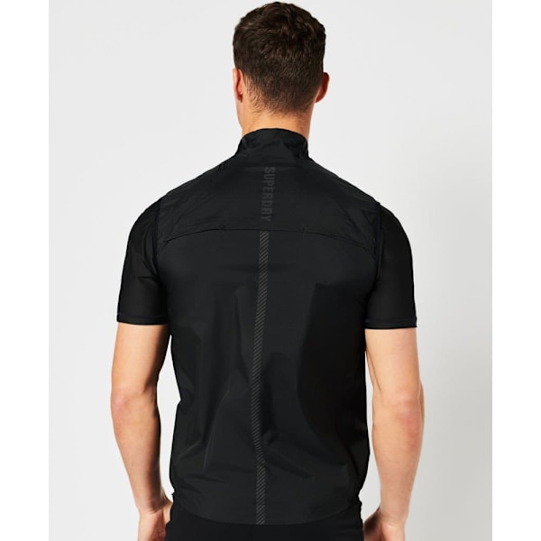 Superdry Run Lw Wind Gilet Sort S Mand
