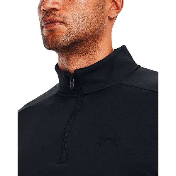 Under Armour Halv Lynlå Sweatshirt Armour Fleece Sort 2XL / Regular Mand