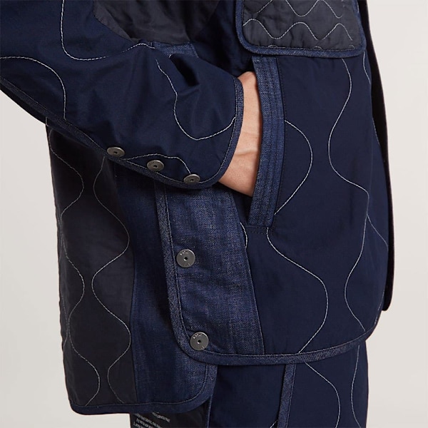 G-star Liner Denimjakke Blå XL Mand