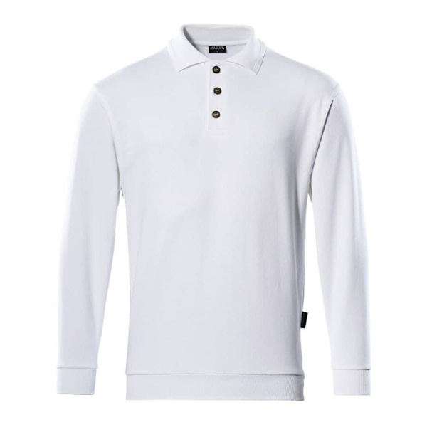 Mascot Kortærmet Polo Sweatshirt Crossover 00785 Hvid 2XL