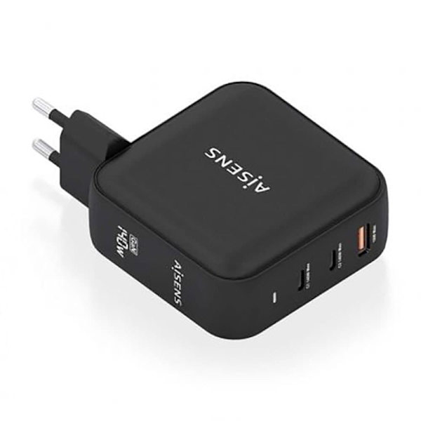 Aisens Usb-a Och Usb-c Väggladdare Asch-140w3p031-bk