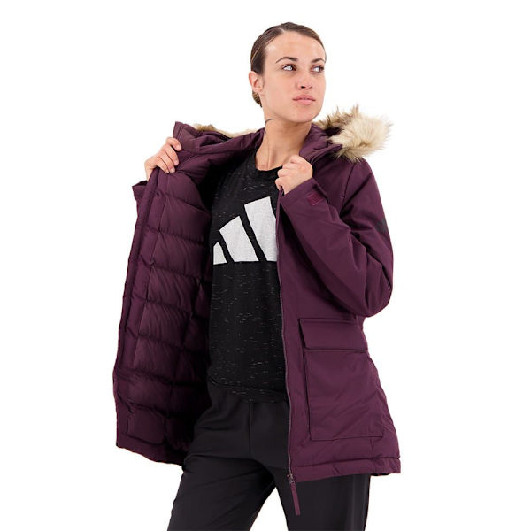 Adidas Utilitas Parka Jacka Röd S Kvinna