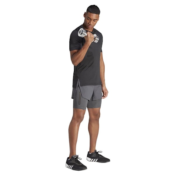 Adidas Lyhythihainen T-paita Heat.rdy Hiit Elevated Harmaa S Mies