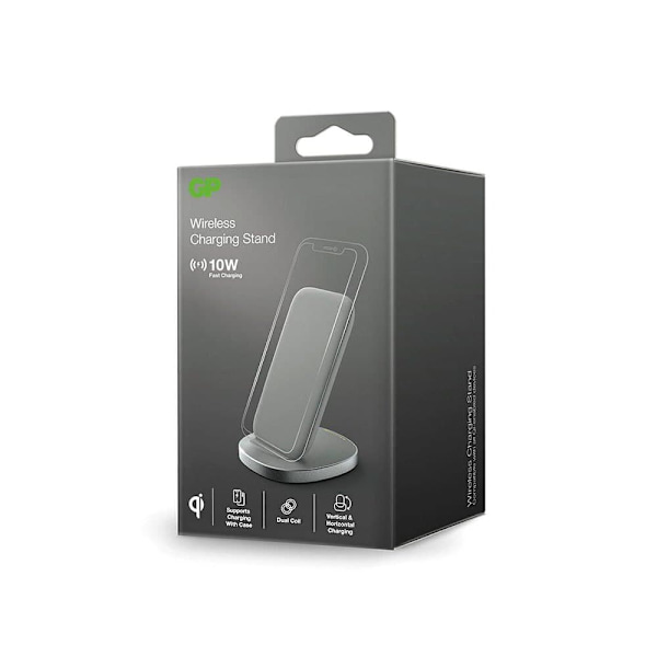 Gp Batteries Wireless Charging Stand 10w Micro Usb Harmaa