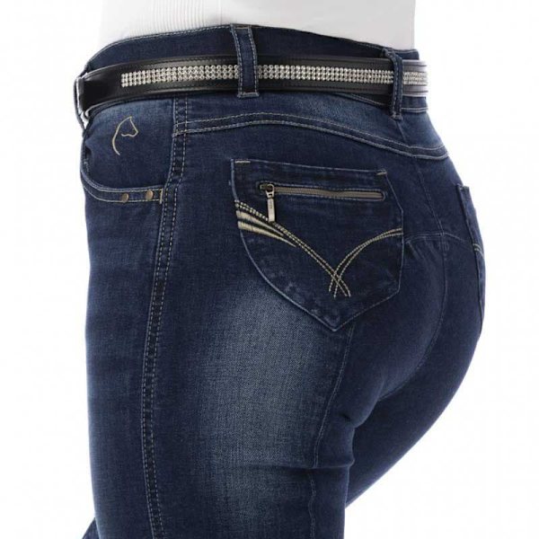 Equitheme Ridbyxor Texas Jean Blå 40