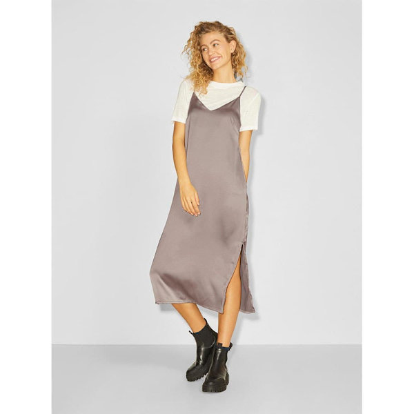 Jack & Jones Lang Kjole Uden ærmer Cleo Satin Rosa XS Kvinde