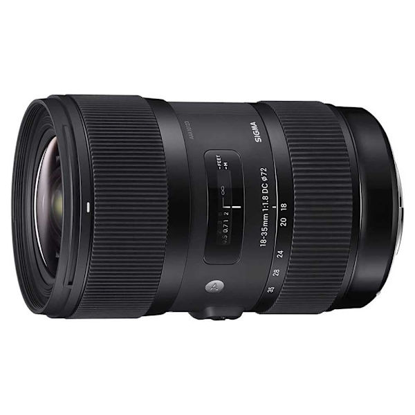 Sigma Photo Teleobjektiv Dc Hsm Eos 18-35 Mm F/1.8 Sort Sort