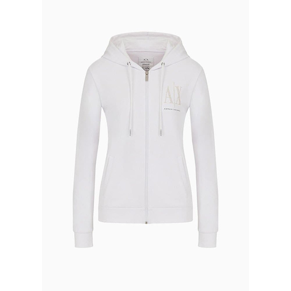Armani Exchange 8nym21_yj68z Sweatshirt Med Lynlås Hvid XL Kvinde