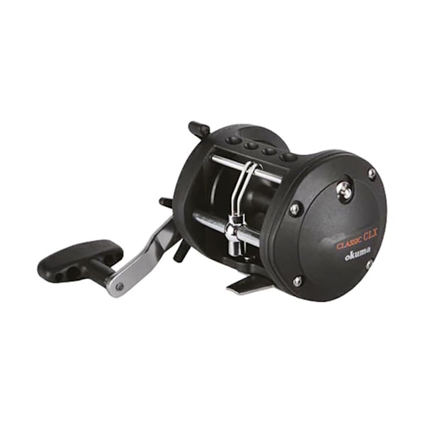 Okuma Venstre Hånd Trolling Hjul Classic Sort 300