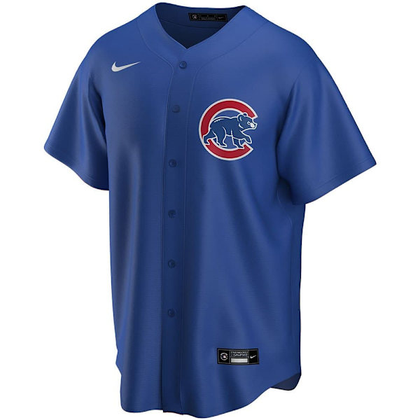 Nike Kortærmet T-shirt Chicago Cubs Official Replica Alternate Blå S Mand