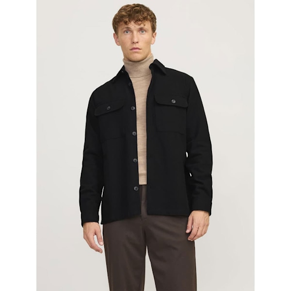 Jack & Jones Raymond Melange Solid Overtrøje Sort L Mand