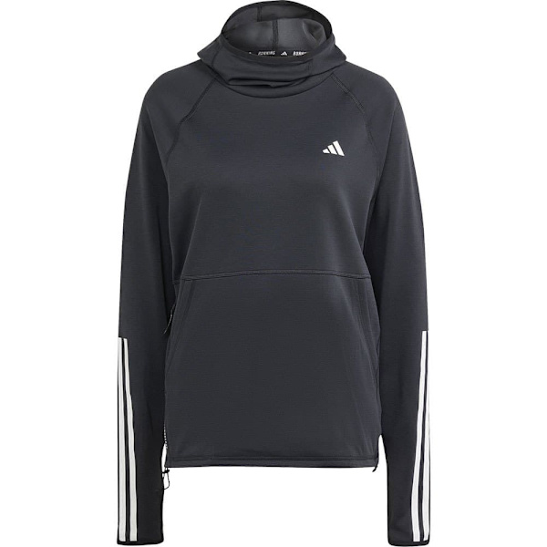 Adidas Stripes Hoodie Own The Run Excite 3 Svart XS Kvinna