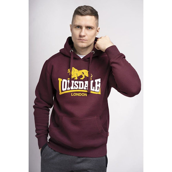 Lonsdale Luvtröja Thurning Röd L Man