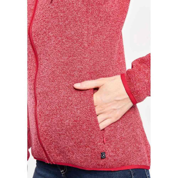 Sea Ranch Sweatshirt Med Fuld Lynlås Bea Rød L Kvinde