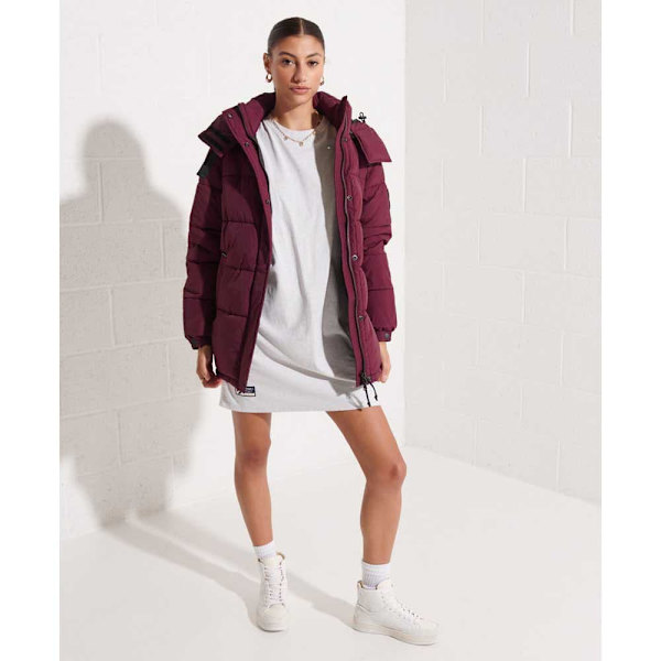 Superdry Jacka Expedition Cocoon Röd S Kvinna