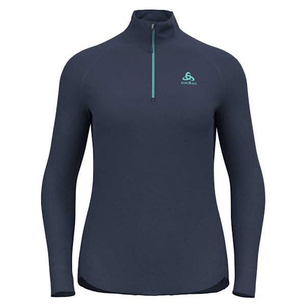 Odlo Halv Blixtlåsfleece Berra Blå XS Kvinna